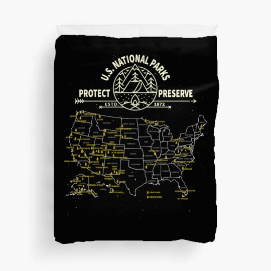 Us National Park Camping - All 63 Us National Par Duvet Covers