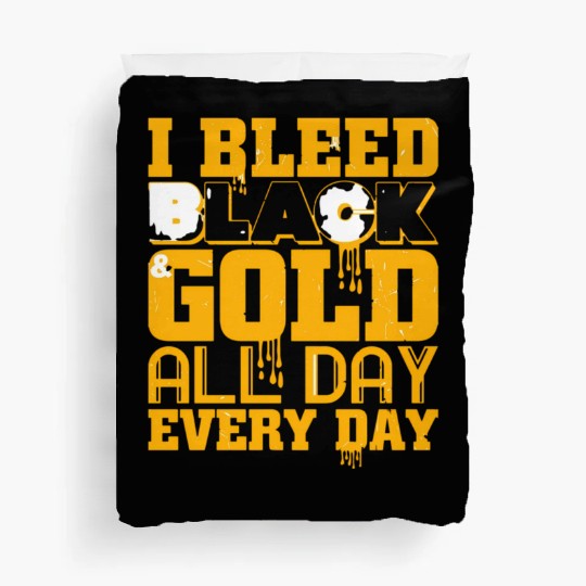 I Bleed Black And Gold Duvet Covers