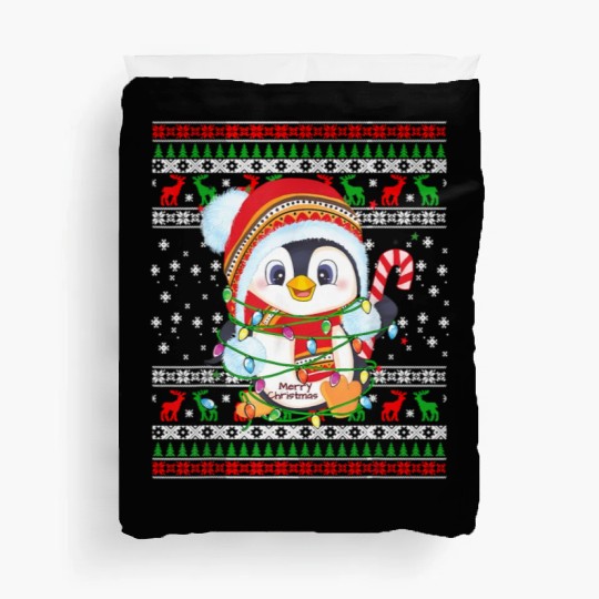 Penguin Lights Ugly For Duvet Covers