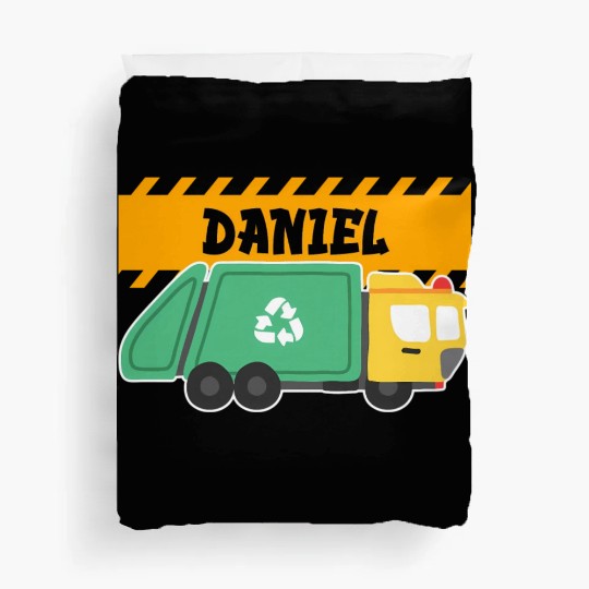 Daniel Trash Truck For Collector Ecologist Garbage Duvet Covers