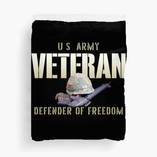 US Army Veteran: Defender of Freedom Duvet Covers