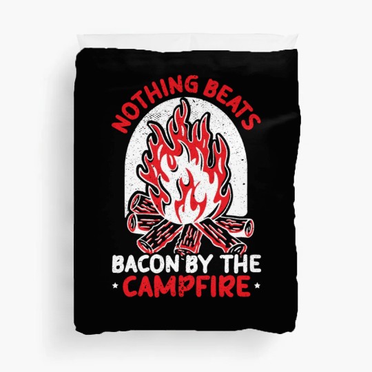 Camping And Bacon Meat Camp Camper I Love Bacon Duvet Covers
