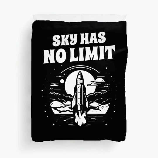 Aerospace engineer sky no limit rocket scientist Duvet Covers