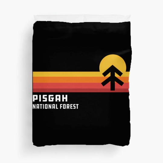 Retro Sunset Pisgah National Forest Asheville Duvet Covers