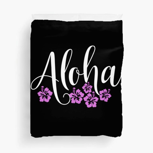 Aloha Hawaiian Hibiscus Flower Surfer Maui Kauai Duvet Covers