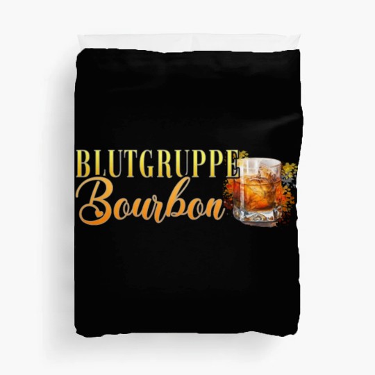Blutgruppe Bourbon Cocktail Bartender Duvet Covers
