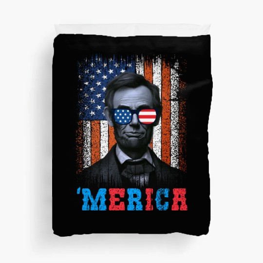 Merica Lincoln Independence Day Party 4th July Duvet Covers