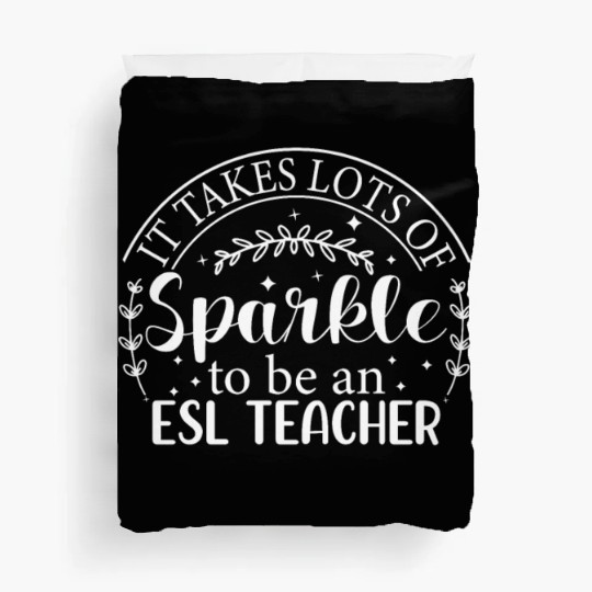 ESL Teacher ESOL Student Cute Retro Back To School Duvet Covers