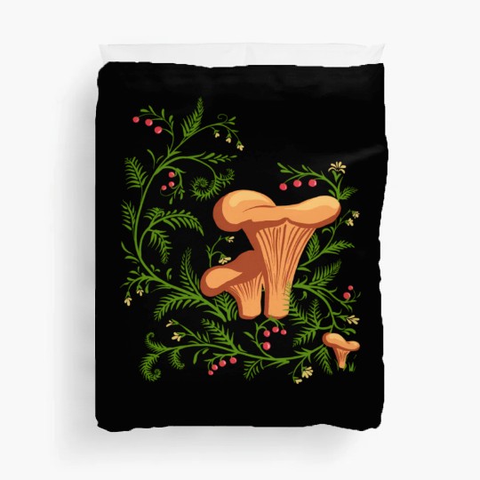 Forest Mushrooms Floral Fungi Ukrainian Vyshyvanka Duvet Covers