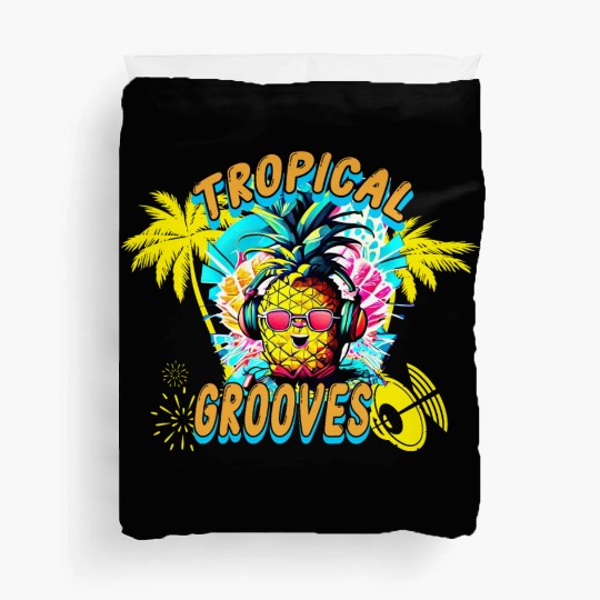 Tropical Grooves, Summer Party Duvet Covers