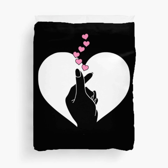 K-Pop Heart Korean Pop Music Fan K-Drama Cute Duvet Covers