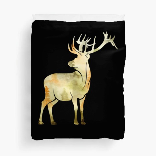 Cute Hello Fall Deer Autumn Lover Animal Leaf Duvet Covers