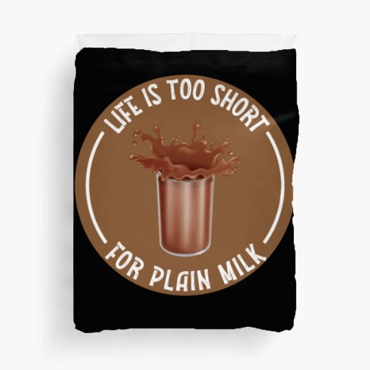 I Love Chocolate Milk Lover Funny Chocolate Milk Duvet Covers