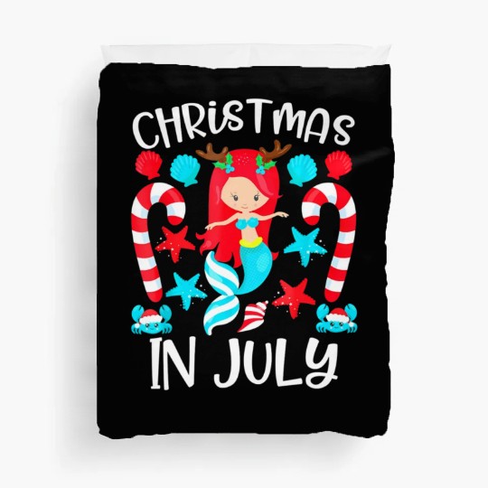 Christmas In July Cute Mermaid Summer Duvet Covers