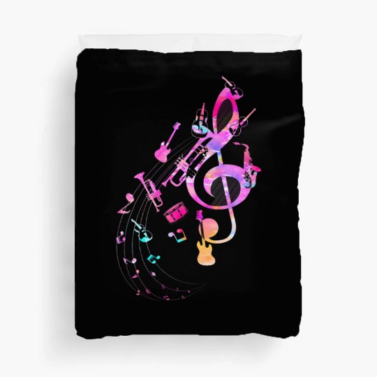 Musical Instrument music nout Musician Treble Duvet Covers