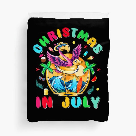 Just A Girl Who Loves Christmas In July Summer Duvet Covers