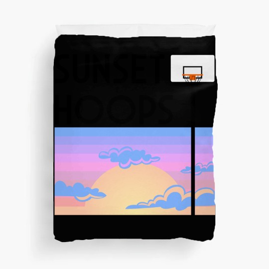 Basketball Gift: Sunset Hoops Duvet Covers