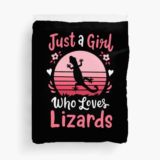 Lizard Reptile Lizard Lover Retro Duvet Covers