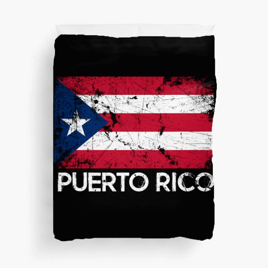 Puerto Rican Flag Made In Puerto Rico Duvet Covers