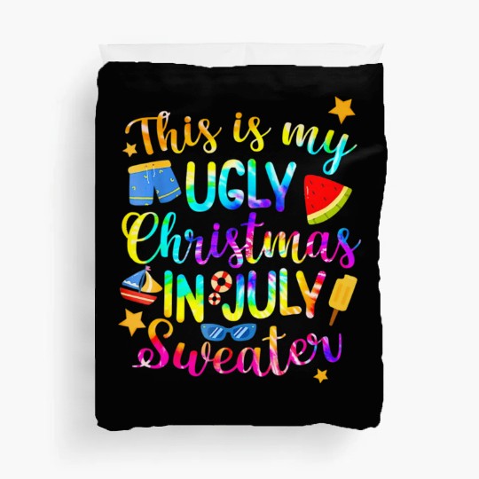 This Is My Christmas In July Sweater Summer Duvet Covers