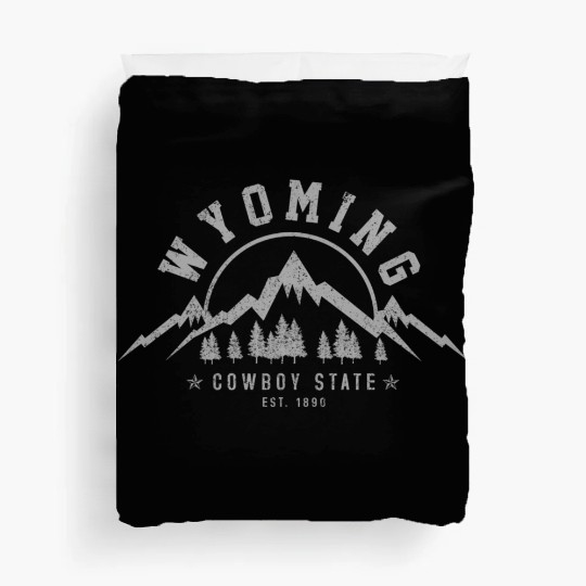 Wyoming The Cowboy State Est 1890 Moains Duvet Covers