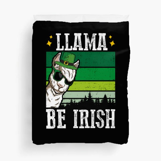 Llama Be Irish Shamrock St Patric Day Duvet Covers