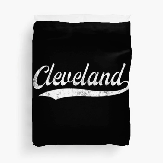 Vintage Cleveland Ohio Distressed Duvet Covers