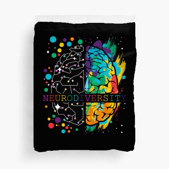 Embrace Neurodiversity Brain Autism Duvet Covers