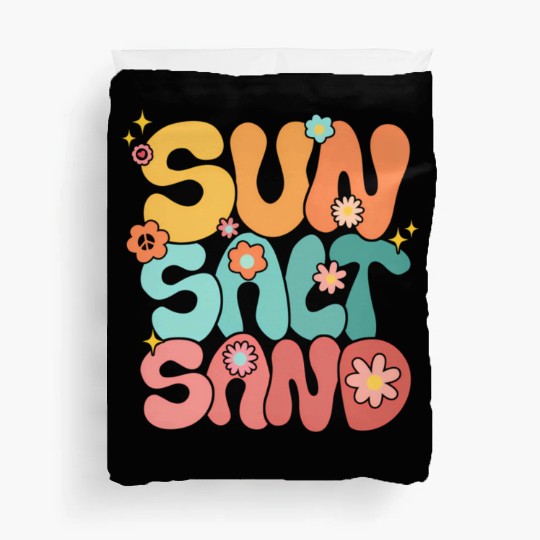 Sun Salt Sand Summer Family Vacation Hawaii Beach Duvet Covers