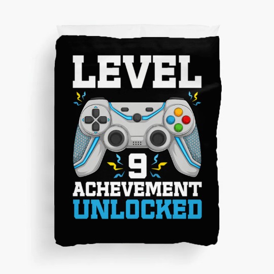 Nine 9Yr Bday Son Gamer 9Th 9 Duvet Covers