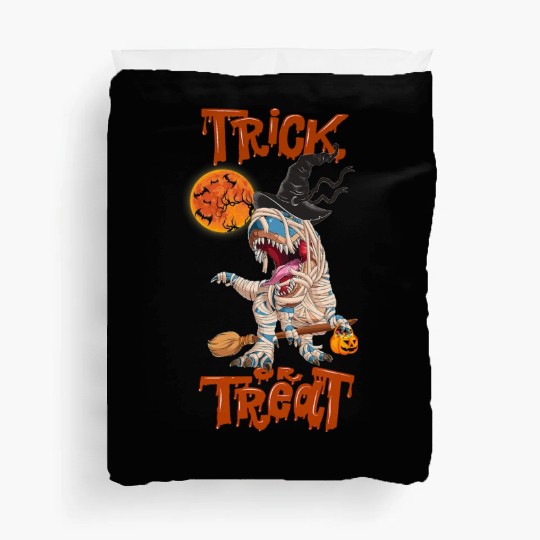 Trick Or Treat Halloween Dinosaur T rex Mummy Duvet Covers