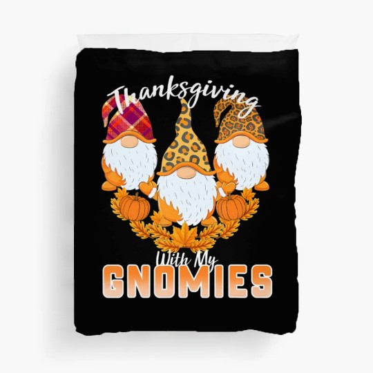 Happy Fall Y'all Gnome Autumn Pumpkin Spice Duvet Covers
