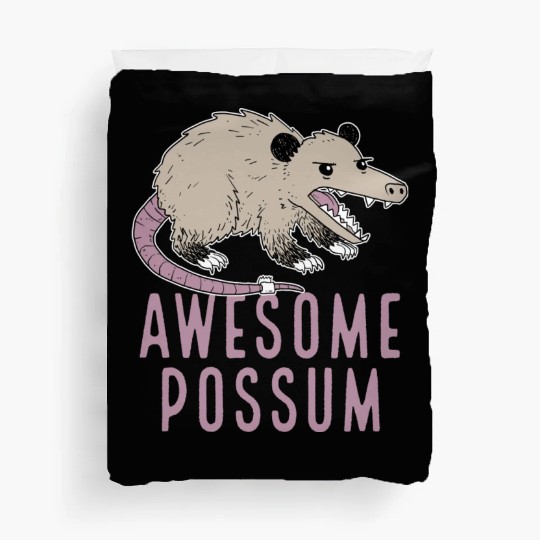 Awesome Possum Funny Design Trash Lover Duvet Covers