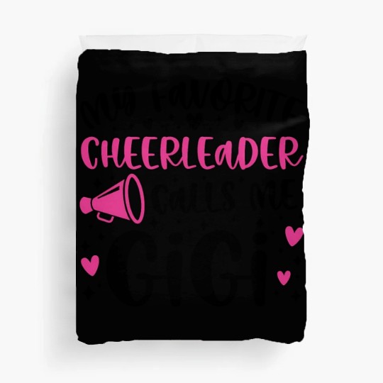 Proud Cheer Gigi Grandma Of A Cheerleader Gigi Duvet Covers