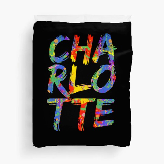 Charlotte Artwork Colorful Rainbow Carolina Duvet Covers