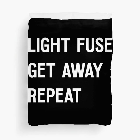Fireworks Light Fuse Get Away Repeat Duvet Covers