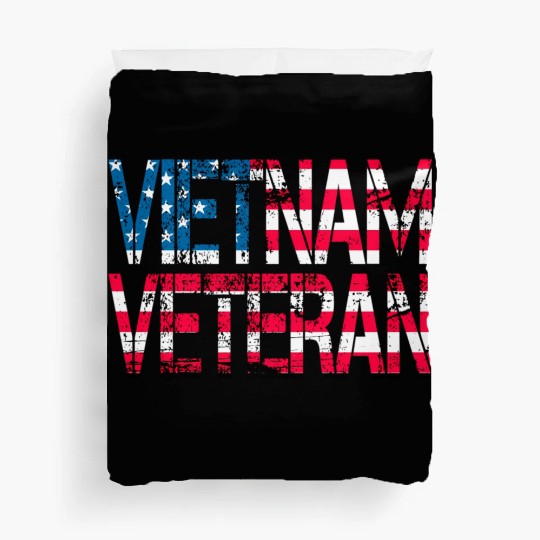 Vietnam Veteran Us Flag Vietnam Vets Duvet Covers