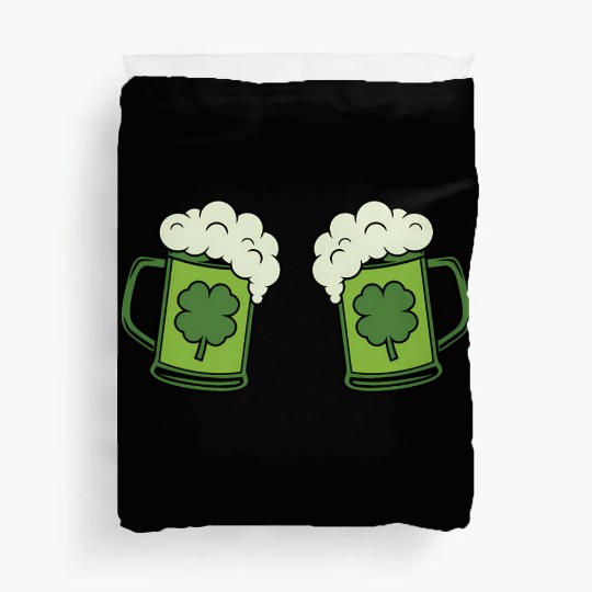 Drinking Green Beer Boobs Shamrock Irish Patric Duvet Covers