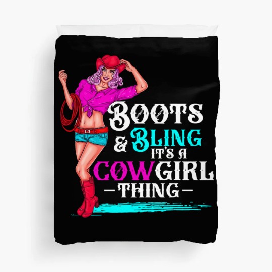 Cow Boots And Bling It'S Cow Things Western Cory Duvet Covers