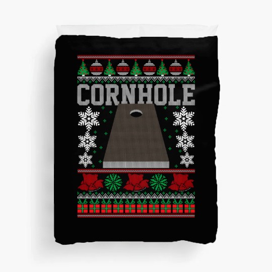 Cornhole Ugly Happy Duvet Covers