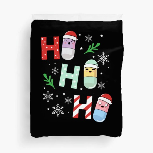 Ho Ho Ho Pills Pharmacist Cute Christmas Lover Duvet Covers