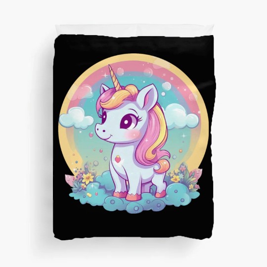 Unicorn Rainbow Sunset Duvet Covers