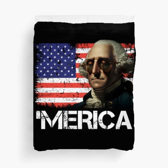 Merica George Washington Independence Day USA Duvet Covers