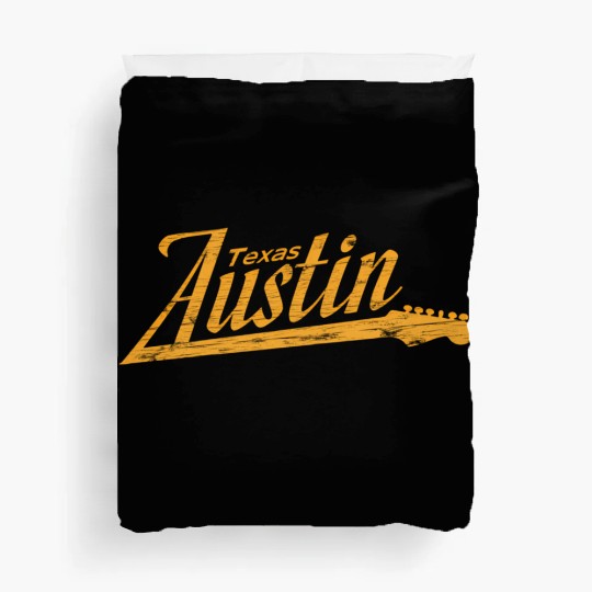 Austin Texas Guitar Neck Duvet Covers