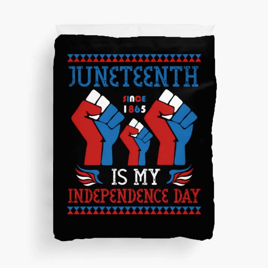 Juneteenth Is My Independence Day Since 1865 Red Duvet Covers