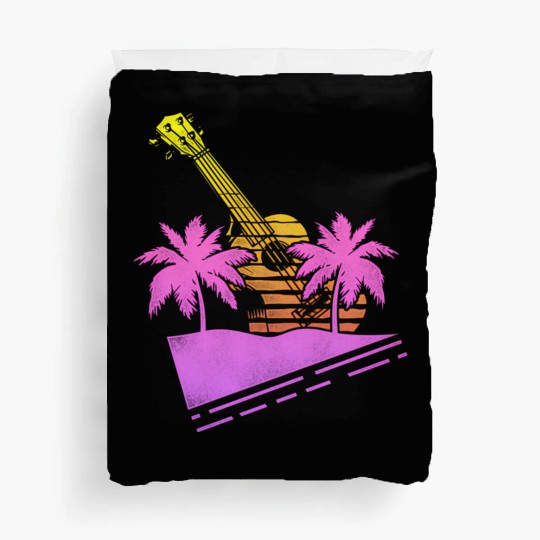 Hawaiian Ukulele Uke 80S 90S Duvet Covers