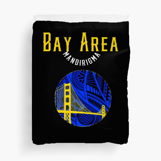 San Francisco Bay Area Bridge Polynesian Warrior T Duvet Covers