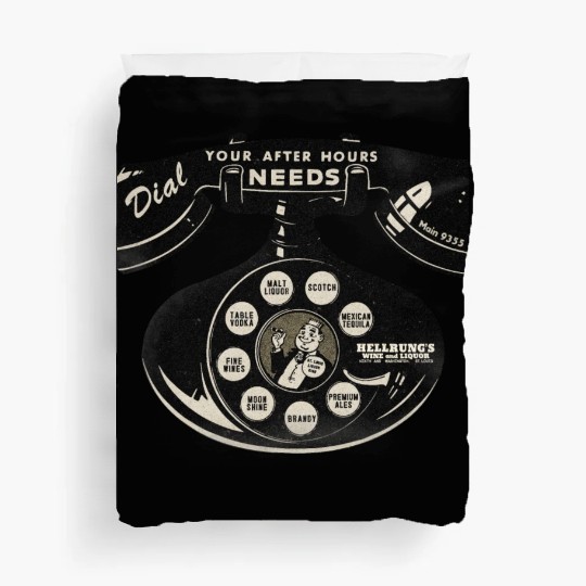 Vintage St. Louis Liquor Store Duvet Covers