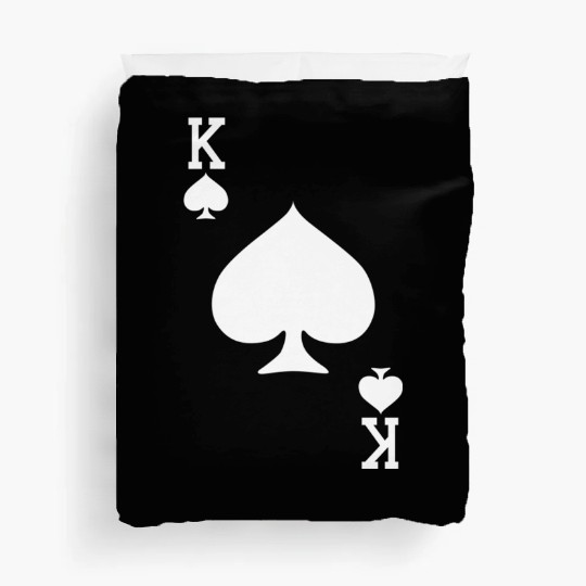 King Of Spades Card Halloween Dark Duvet Covers