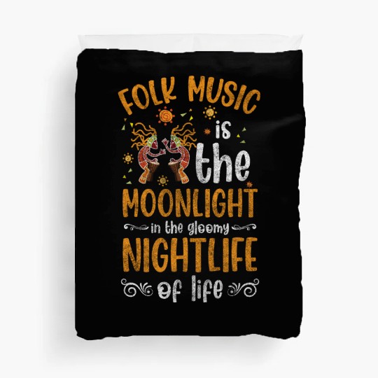 Folk Music Party Orchestra Singing Duvet Covers
